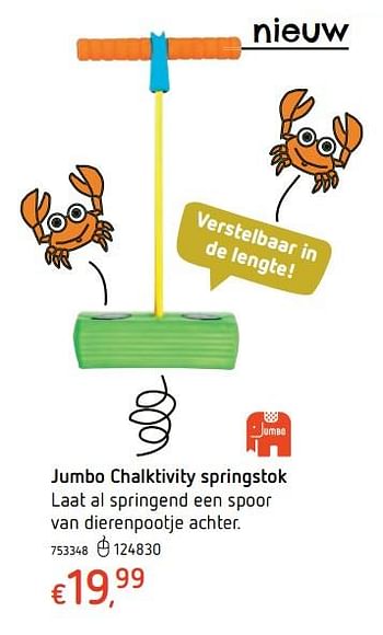 Promoties Jumbo chalktivity springstok - Jumbo - Geldig van 15/03/2018 tot 31/03/2018 bij Dreamland