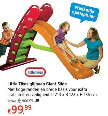 Promoties Little tikes glijbaan giant slide - Little Tikes - Geldig van 15/03/2018 tot 31/03/2018 bij Dreamland
