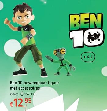 Promotions Ben 10 beweegbaar figuur met accessoires - Ben 10 - Valide de 15/03/2018 à 31/03/2018 chez Dreamland