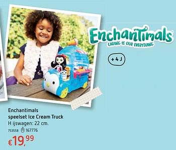 Promoties Enchantimals speelset ice cream truck - Enchantimals  - Geldig van 15/03/2018 tot 31/03/2018 bij Dreamland