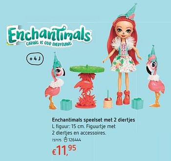 Promoties Enchantimals speelset met 2 diertjes - Enchantimals  - Geldig van 15/03/2018 tot 31/03/2018 bij Dreamland
