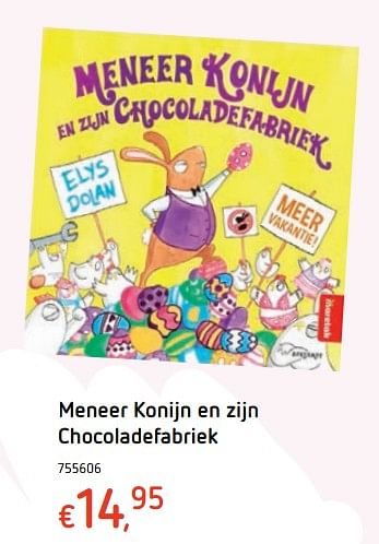 Promotions Meneer konijn en zijn chocoladefabriek - Produit maison - Dreamland - Valide de 15/03/2018 à 31/03/2018 chez Dreamland