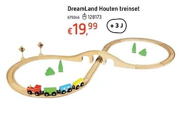 Promoties Dreamland houten treinset - Huismerk - Dreamland - Geldig van 15/03/2018 tot 31/03/2018 bij Dreamland