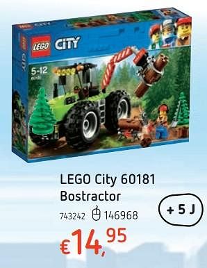 Promoties Lego city bostractor - Lego - Geldig van 15/03/2018 tot 31/03/2018 bij Dreamland