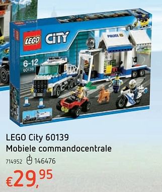Promoties Lego city mobiele commandocentrale - Lego - Geldig van 15/03/2018 tot 31/03/2018 bij Dreamland