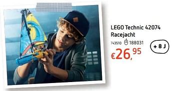 Promoties Lego technic racejacht - Lego - Geldig van 15/03/2018 tot 31/03/2018 bij Dreamland
