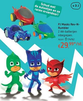 Promoties Pj masks rev-nrumbler - PJ Masks - Geldig van 15/03/2018 tot 31/03/2018 bij Dreamland