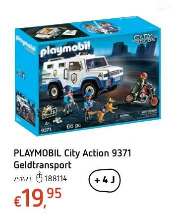 Promoties Playmobil city action geldtransport - Playmobil - Geldig van 15/03/2018 tot 31/03/2018 bij Dreamland