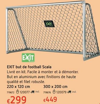 Promotions Exit but de football scala - Exit - Valide de 15/03/2018 à 31/03/2018 chez Dreamland