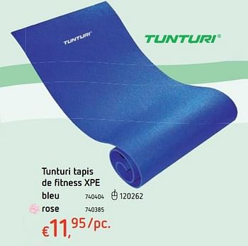 Promoties Tunturi tapis de fitness xpe - Tunturi - Geldig van 15/03/2018 tot 31/03/2018 bij Dreamland
