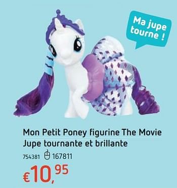 Promoties Mon petit poney figurine the movie jupe tournante et brillante - My Little Pony - Geldig van 15/03/2018 tot 31/03/2018 bij Dreamland