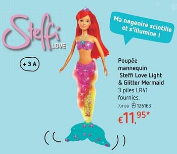 Promotions Poupée mannequin steffi love light + glitter mermaid - Steffi Love - Valide de 15/03/2018 à 31/03/2018 chez Dreamland