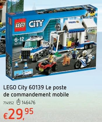 Promotions Lego city le poste de commandement mobile - Lego - Valide de 15/03/2018 à 31/03/2018 chez Dreamland