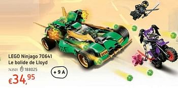 Promoties Lego ninjago ninja le bolide de lloyd - Lego - Geldig van 15/03/2018 tot 31/03/2018 bij Dreamland