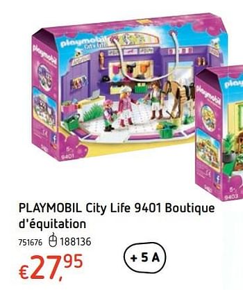 Promotions Playmobil city life boutique d`équitation - Playmobil - Valide de 15/03/2018 à 31/03/2018 chez Dreamland