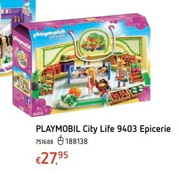 Promoties Playmobil city life epicerie - Playmobil - Geldig van 15/03/2018 tot 31/03/2018 bij Dreamland