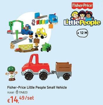 Promoties Fisher-price little people small vehicle - Fisher-Price - Geldig van 15/03/2018 tot 31/03/2018 bij Dreamland