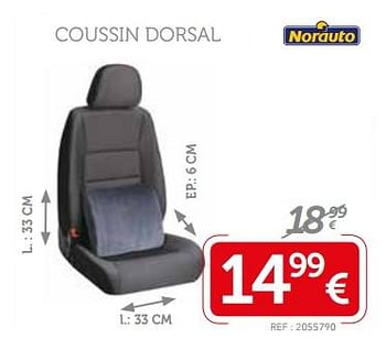 Promotions Coussin dorsal - Norauto - Valide de 13/03/2018 à 15/04/2018 chez Auto 5