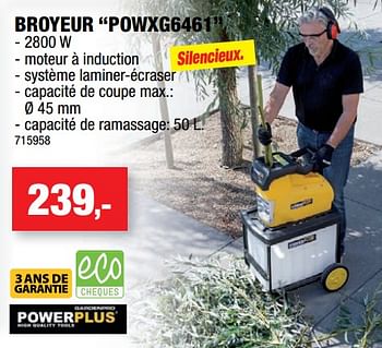 Promotions Powerplus broyeur powxg6461 - Powerplus - Valide de 14/03/2018 à 25/03/2018 chez Hubo