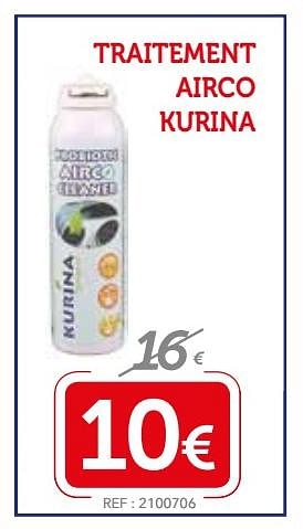 Promotions Traitement airco kurina - Produit maison - Auto 5  - Valide de 13/03/2018 à 15/04/2018 chez Auto 5