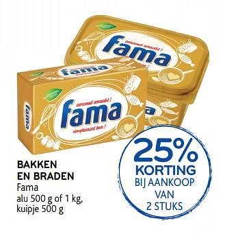 Promoties Bakken en braden fama - Fama - Geldig van 14/03/2018 tot 27/03/2018 bij Alvo