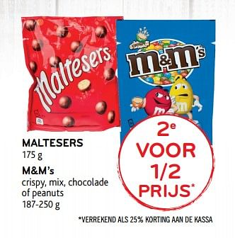 Promoties Maltesers, m+m`s - Huismerk - Alvo - Geldig van 14/03/2018 tot 27/03/2018 bij Alvo