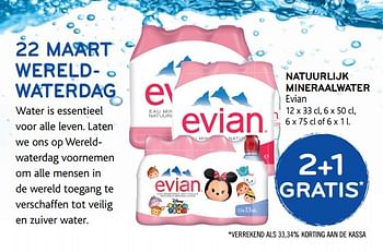 Promoties Natuurlijk mineraalwater evian - Evian - Geldig van 14/03/2018 tot 27/03/2018 bij Alvo