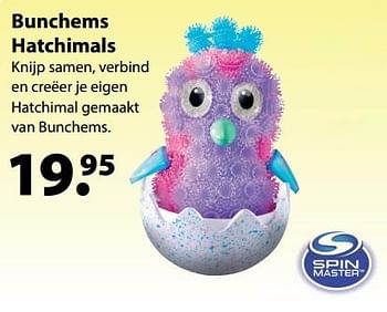 Promoties Bunchems hatchimals - Spin Master - Geldig van 13/03/2018 tot 03/04/2018 bij Multi Bazar