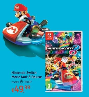 Promotions Nintendo switch mario kart 8 deluxe - Nintendo - Valide de 15/03/2018 à 31/03/2018 chez Dreamland