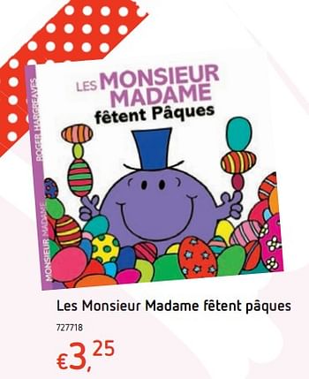 Promotions Les monsieur madame fêtent pâques - Produit maison - Dreamland - Valide de 15/03/2018 à 31/03/2018 chez Dreamland