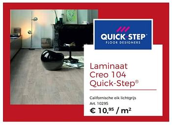 Promoties Quick-step laminaat creo 104 - QuickStep - Geldig van 12/03/2018 tot 28/04/2018 bij Woodtex