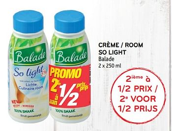 Promotions Crème balade - Balade - Valide de 14/03/2018 à 27/03/2018 chez Alvo
