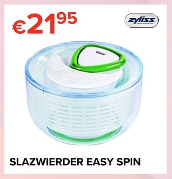 Promoties Slazwierder easy spin - Zyliss - Geldig van 16/03/2018 tot 15/04/2018 bij Euro Shop