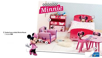 Promoties Fauteuil pour enfant minnie mouse - Disney - Geldig van 15/03/2018 tot 14/03/2019 bij Dreamland