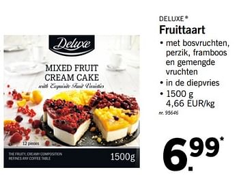 Promoties Fruittaart - Deluxe - Geldig van 19/03/2018 tot 24/03/2018 bij Lidl