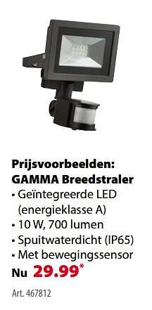 Promoties Gamma breedstraler - Gamma - Geldig van 21/03/2018 tot 30/06/2018 bij Gamma
