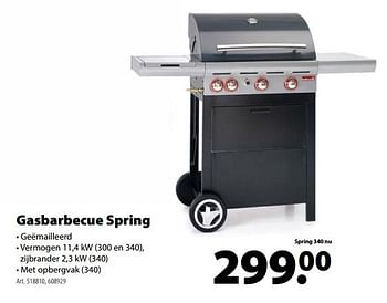 Promotions Gasbarbecue spring - Barbecook - Valide de 21/03/2018 à 30/06/2018 chez Gamma