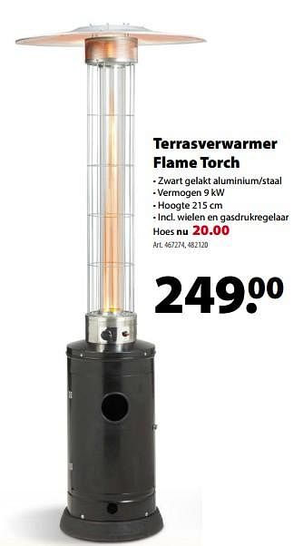 Promoties Terrasverwarmer flame torch - Primagaz - Geldig van 21/03/2018 tot 30/06/2018 bij Gamma