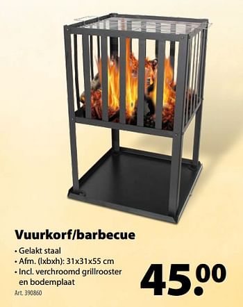 Promoties Vuurkorf-barbecue - Huismerk - Gamma - Geldig van 21/03/2018 tot 30/06/2018 bij Gamma
