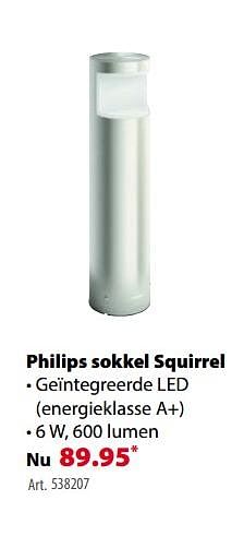 Promotions Philips sokkel squirrel - Philips - Valide de 21/03/2018 à 30/06/2018 chez Gamma