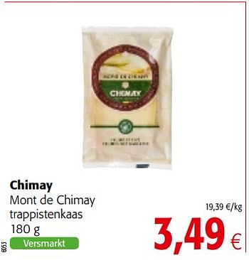Promoties Chimay mont de chimay trappistenkaas - Chimay - Geldig van 14/03/2018 tot 27/03/2018 bij Colruyt