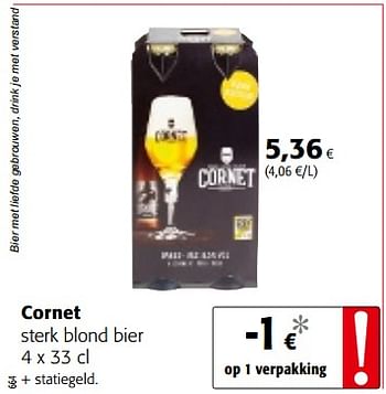 Promotions Cornet sterk blond bier - Cornet  - Valide de 14/03/2018 à 27/03/2018 chez Colruyt