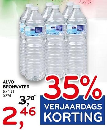 Promoties Alvo bronwater - Huismerk - C&B - Geldig van 14/03/2018 tot 20/03/2018 bij C&B
