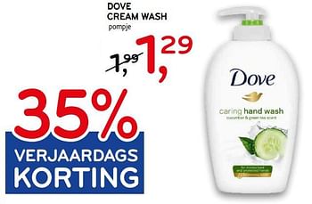 Promoties Dove cream wash - Dove - Geldig van 14/03/2018 tot 20/03/2018 bij C&B