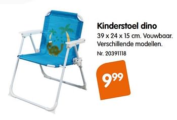 Promoties Kinderstoel dino - Huismerk - Fun - Geldig van 13/03/2018 tot 16/04/2018 bij Fun