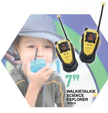 Promotions Walkietalkie science explorer - Produit maison - Trafic  - Valide de 14/03/2018 à 20/03/2018 chez Trafic