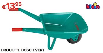 Promoties Brouette bosch vert - Theo Klein - Geldig van 16/03/2018 tot 15/04/2018 bij Euro Shop