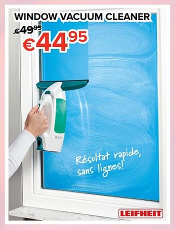 Promotions Window vacuum cleaner - Leifheit - Valide de 16/03/2018 à 15/04/2018 chez Euro Shop