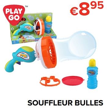 Promotions Souffleur bulles - Play-Go - Valide de 16/03/2018 à 15/04/2018 chez Euro Shop