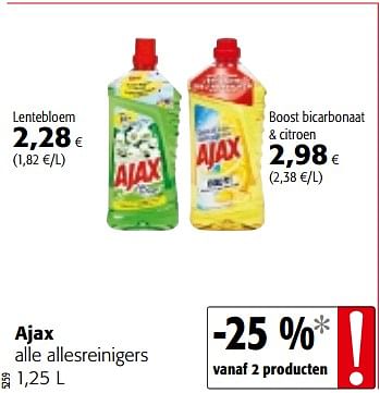 Promotions Ajax alle allesreinigers - Ajax - Valide de 14/03/2018 à 27/03/2018 chez Colruyt